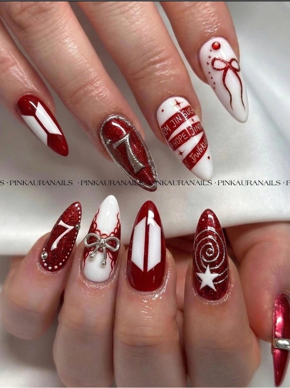 BTS Arirang Almond shape Nail Set